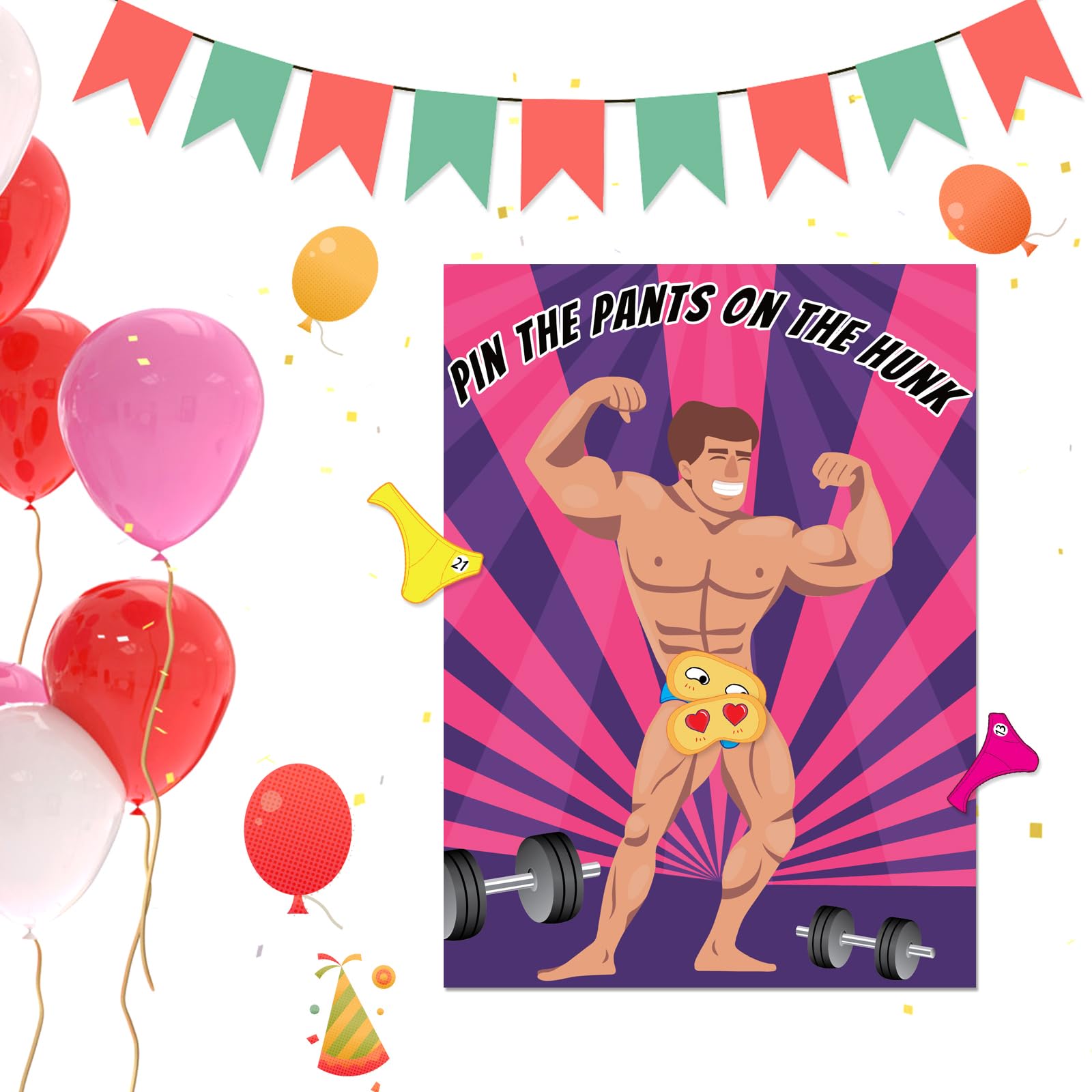 Astaron Pin The Pants Party Games Bridal Shower Games Large Poster 24 Player Stickers Party Games Girls Night Party Games